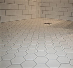 USCT White 2 inch Hexagon Porcelain Mosaic Wall Tile for Kitchen Backsplash, Bathroom Shower, Accent Wall-  10pcs/carton (10 sq ft)