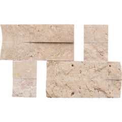 MS International Roman Beige Ledger Corner 6 in. x 6 in. x 6 in. Natural Travertine Wall Tile (6 pieces / case)