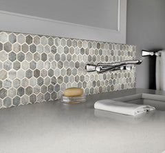 MSI  Stonella Hexagon 6mm Glass Mesh-Mounted Mosaic Wall Tile (Box of 10 Sheets)