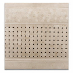 Spanish Crema  Marfil Polished Marble Wall Baseboard Trim Molding Tile  4x12