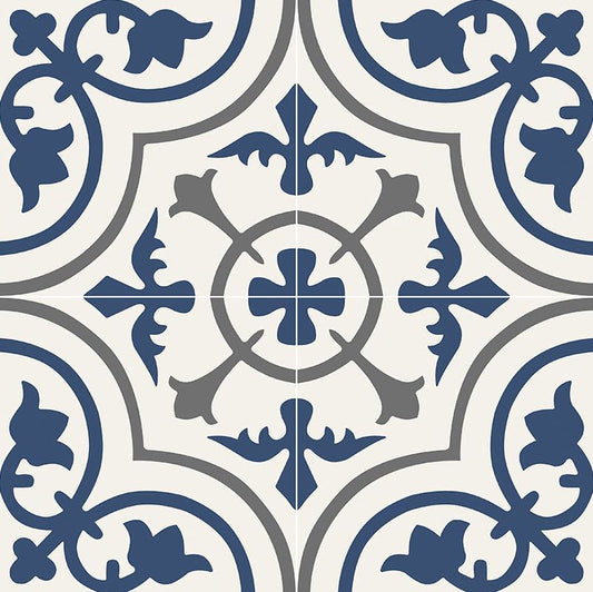 MS International Zanzibar  8 in. x 8 in. Glazed Porcelain Floor and Wall Tile (Box of 12 Pieces) - Tenedos