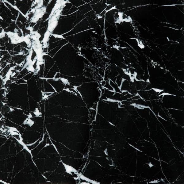 CHINA BLACK MARBLE 12x12" POLISHED (WITH WHITE VEIN) - Tenedos