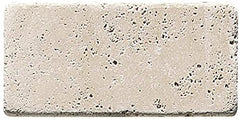 3x6 Light, Ivory, White, Chiaro Tumbled Wall Floor Travertine (8 Pieces -1 SQFT)