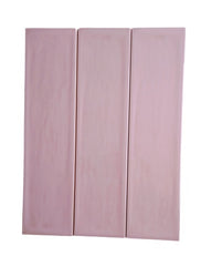 Handmade Pink Rose Glossy 3x12 Subway Ceramic Wall Tile - for Bathroom Shower, Kitchen Backsplashes