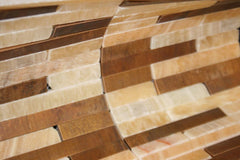 Honey Onyx Marble & Wood Look Marble Authentic Mosaic Tiles for Bathroom and Kitchen Walls Kitchen Backsplashes