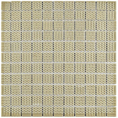 Square 1"White Matte Porcelain Floor and Wall Tile