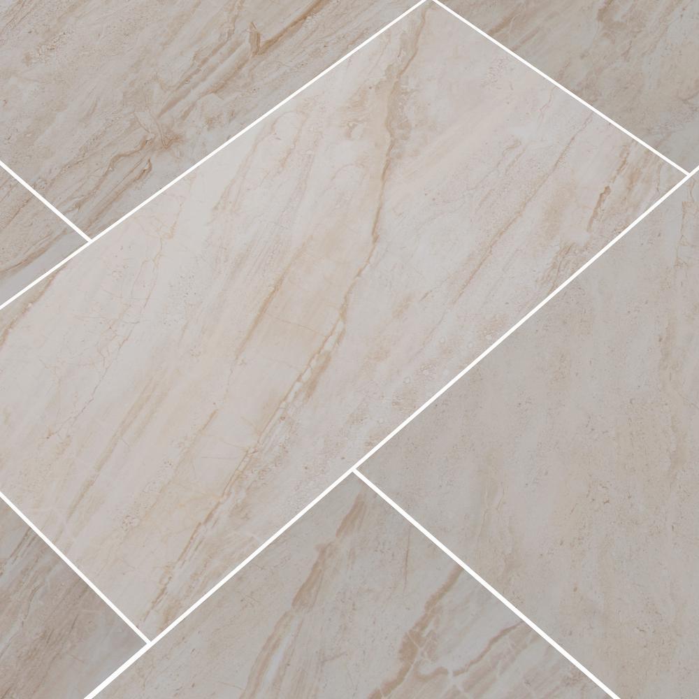 MS International Vigo Beige 12 in. x 24 in. Glazed Ceramic Floor and Wall Tile (16 sq. ft. / case)