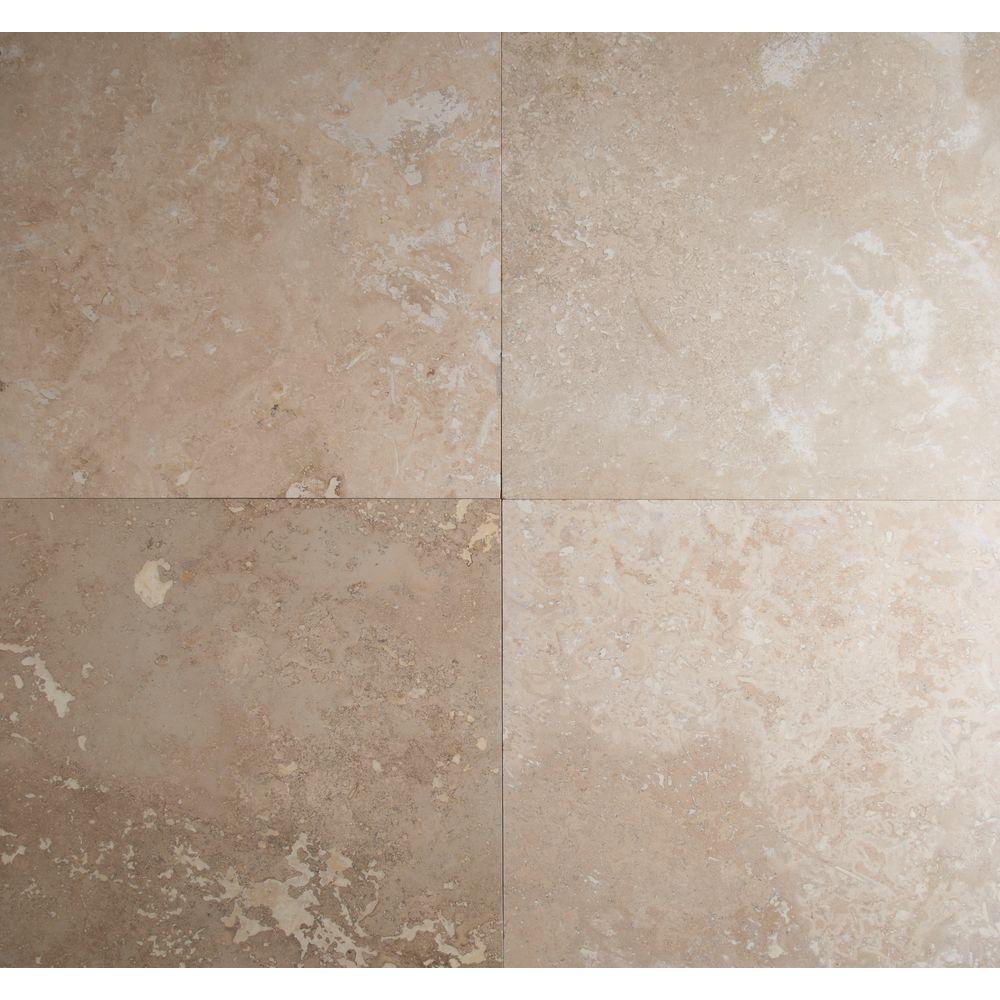 MS International Tuscany Beige Pattern Honed-Unfilled-Chipped Travertine Floor and Wall Tile ( 16 SQFT)