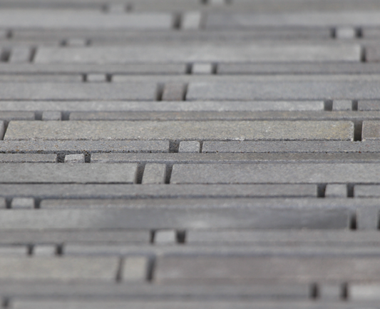 Grey Matte Random Brick Pattern Marble Stone Tiles