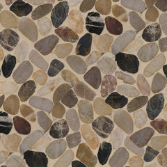 MS International Mix River Rock 12 in. x 12 in. x 10 mm Tumbled Marble Mesh-Mounted Mosaic Wall Floor Tile