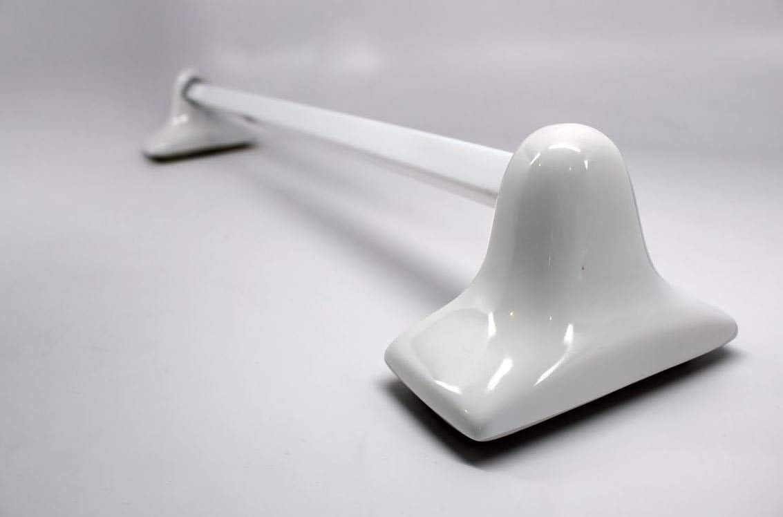 Bath Accessories 24" White Ceramic Towel Bar