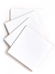 6x6 Square Matte White Ceramic Wall Tile (Box 50 Pieces / 12.5 sqft)