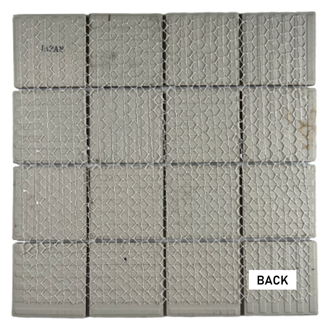 Danubio Grey with Brown and Gold Square Wave Surface Porcelain Floor and Wall Tile for Kitchen Backsplash, Swimming Pool Tile, Bathroom Wall, Accent Wall