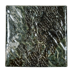 Dark Green Baltic Sea Algae Wavy Look Square 6x6 Porcelain Floor and Wall Tile for Swimming Pools, Kitchen Backsplash, Bathroom Walls, Accent Walls