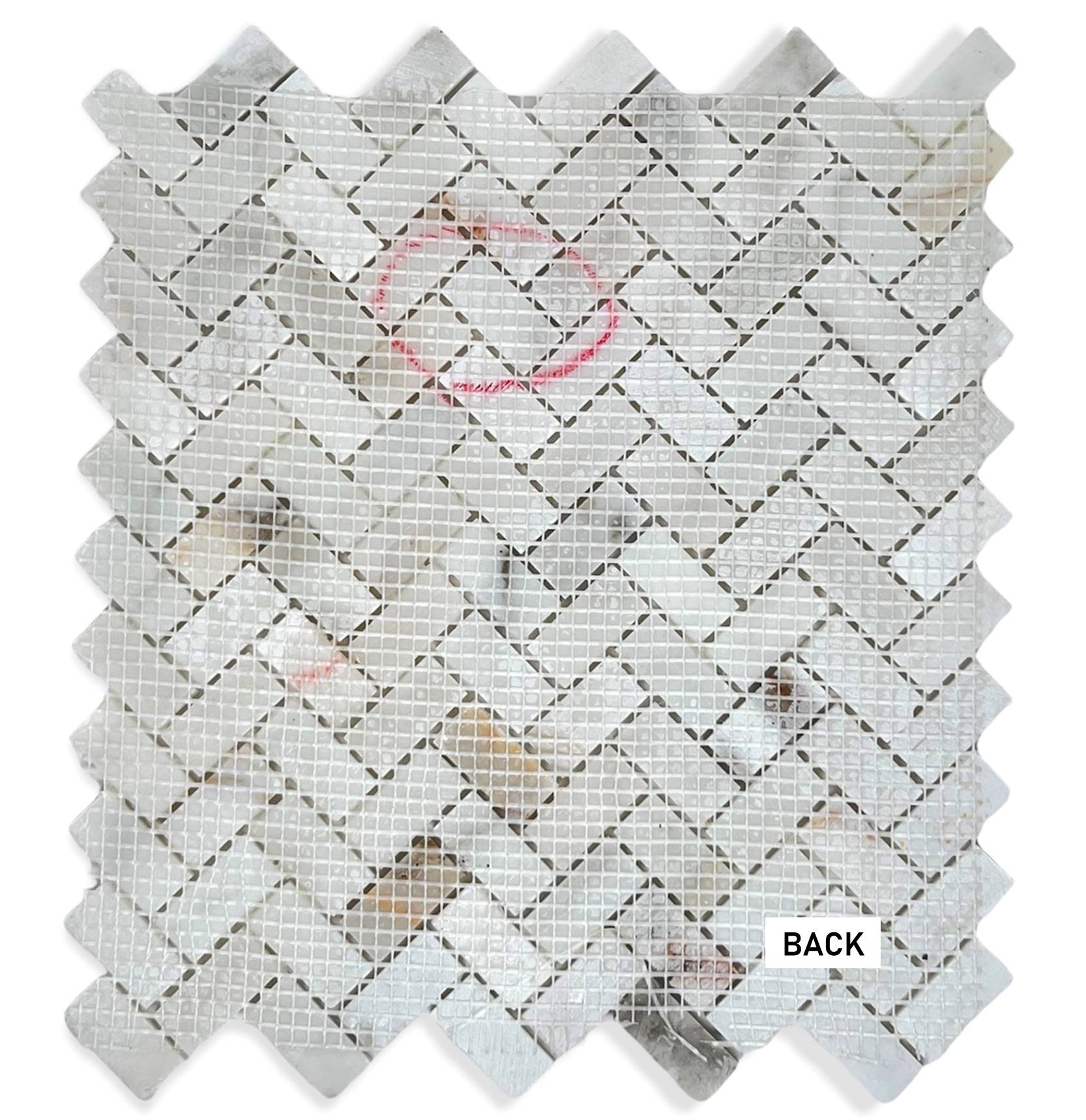 Tenedos Calacatta Gold Marble Mini Herringbone Mosaic Floor and Wall Tile Polished for Kitchen Backsplash| Bathroom Shower| Fireplace Surround