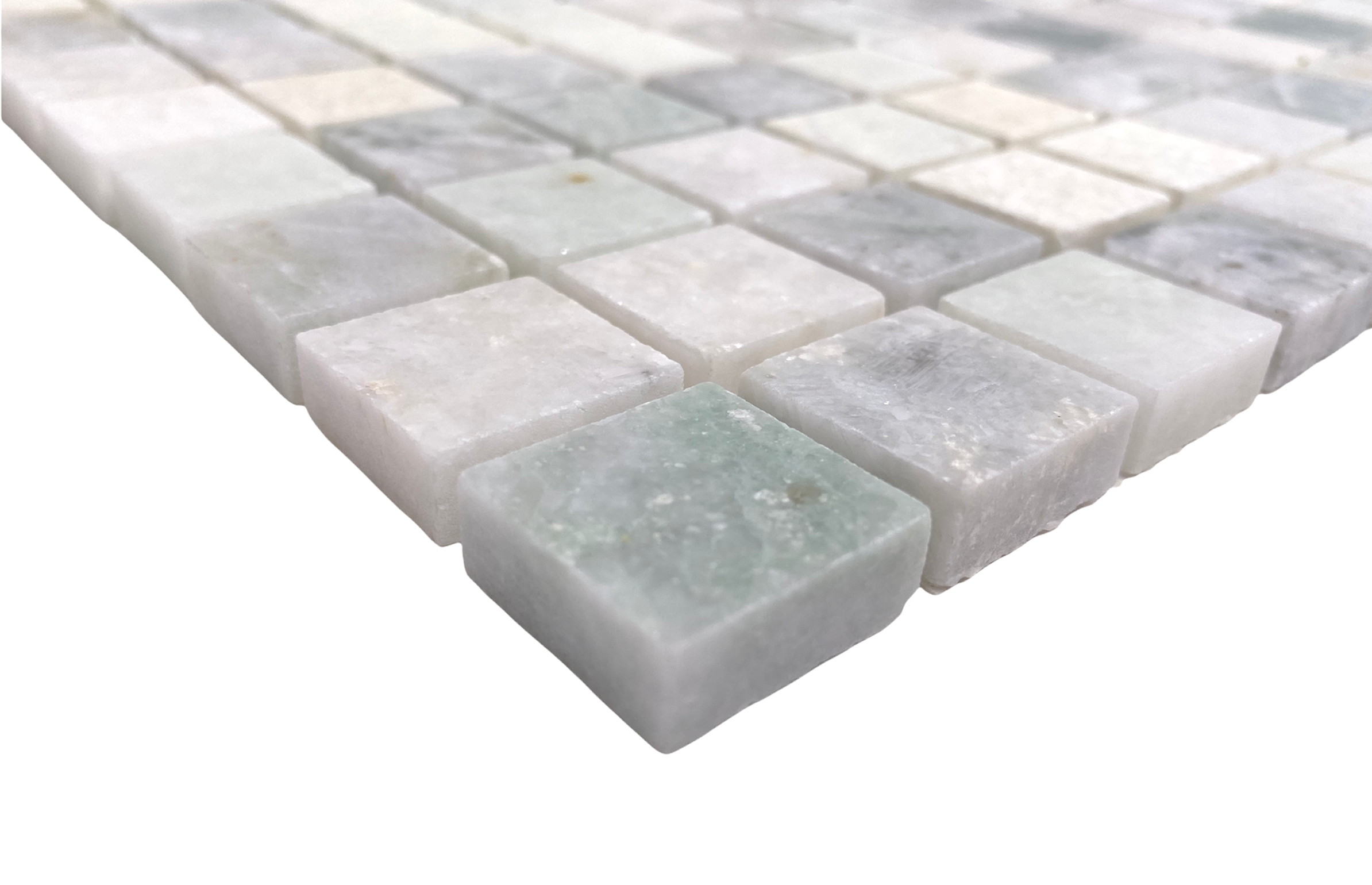 Ming Green Marble Onyx Polished Square 1x1 Mosaic Tiles for Kitchen Backsplash Bathroom Flooring Shower