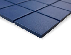 TDPW-UGRB2X2-401 Blue Jay Porcelain 1-7/8 Inch Square Unglazed Finish Mosaic Tile for Bathroom Floors, Walls, Kitchen Backsplash and Pool - (5 Pack Set - 5 Sheets)