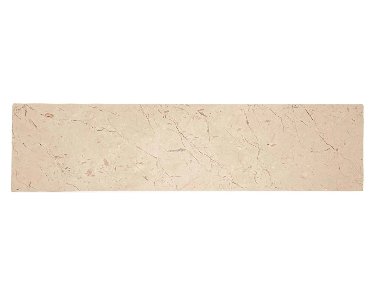 Tenedos Crema Light Beige Honed 3x12 Subway Marble Wall Floor Tile for Kitchen Backsplash, Bathroom Shower, Accent Décor, Pool Tile, Fireplace (Box of 5 sq. ft. - 20 Pieces)