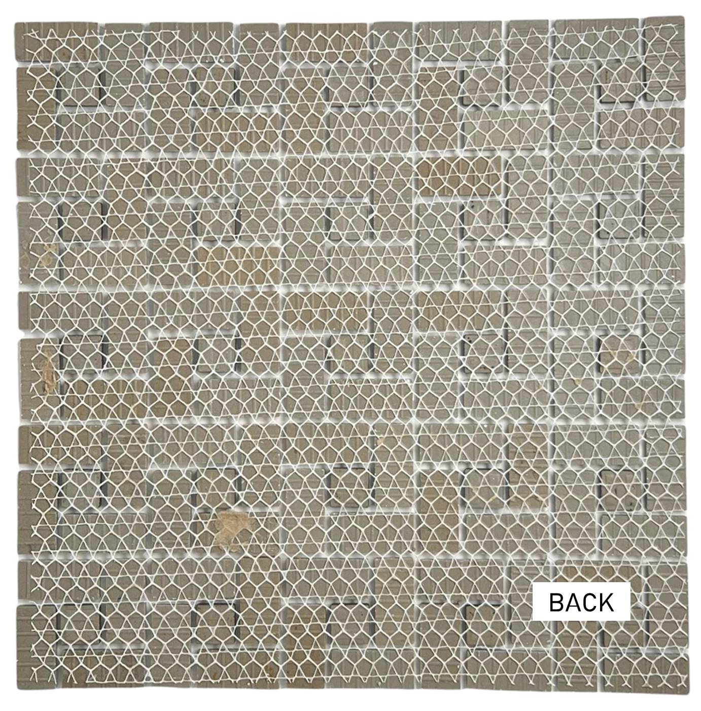 Spiral Pattern Porcelain Pinwheel Mosaic Floor Wall Tile Matte White w/Shiny Black Dots for Kitchen Backsplash, Bathroom Shower, Accent Wall