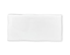 3x6 Subway White Hand-Made Look Ceramic Glossy Subway Wall Tile (Irregular Rounded Edges) for Kitchen Backsplash, Bathroom Wall, Accent Walls (88 Pieces - 10.66 Sqft/Box)