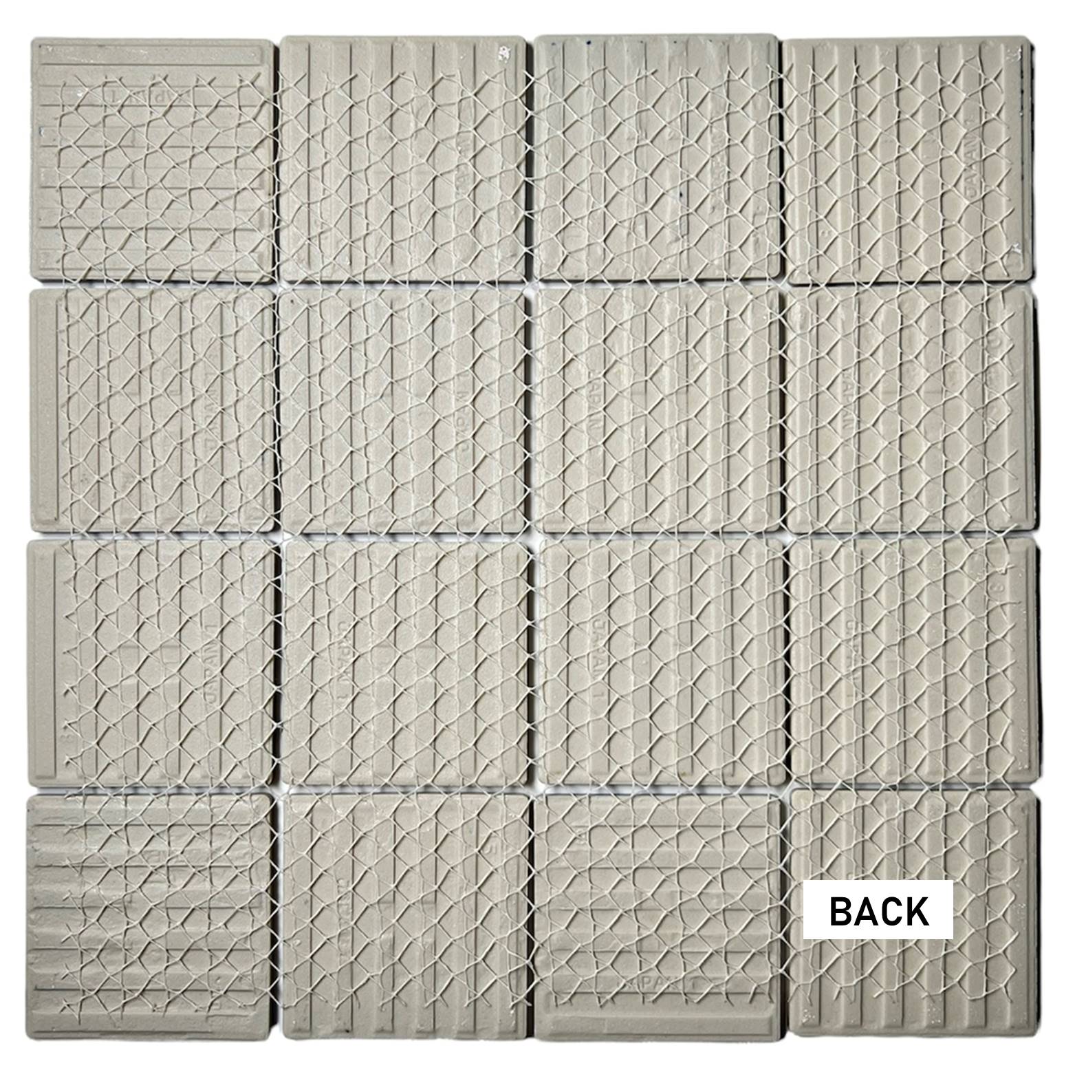 Storm Blue 3x3 Square Wavy Porcelain Mosaic Wall Floor Tile for Kitchen Backsplash, Pool Tile, Bathroom Wall, Accent Wall