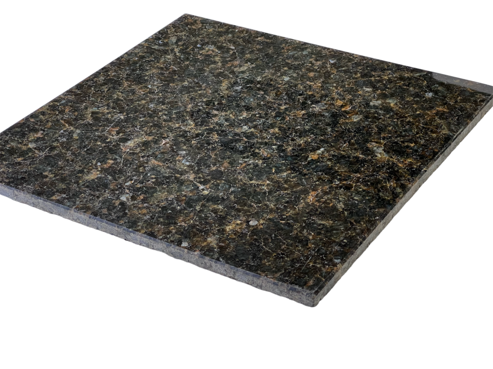 12x12 Ubatuba Dark Green Speckled Polished Granite Floor and Wall Tile for Kitchen Bath Wall Backsplash