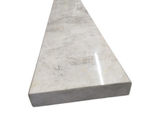 Tundra Silver Galaxy Gray Marble Door Floor threshold (Marble Saddle) - Polished for Floor Bathroom Shower Curb and Window Sill