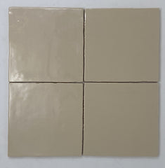 6x6 Cream Handmade Look Subway Ceramic Wall Tile for Bathroom Shower, Kitchen Backsplashes, Fireplace