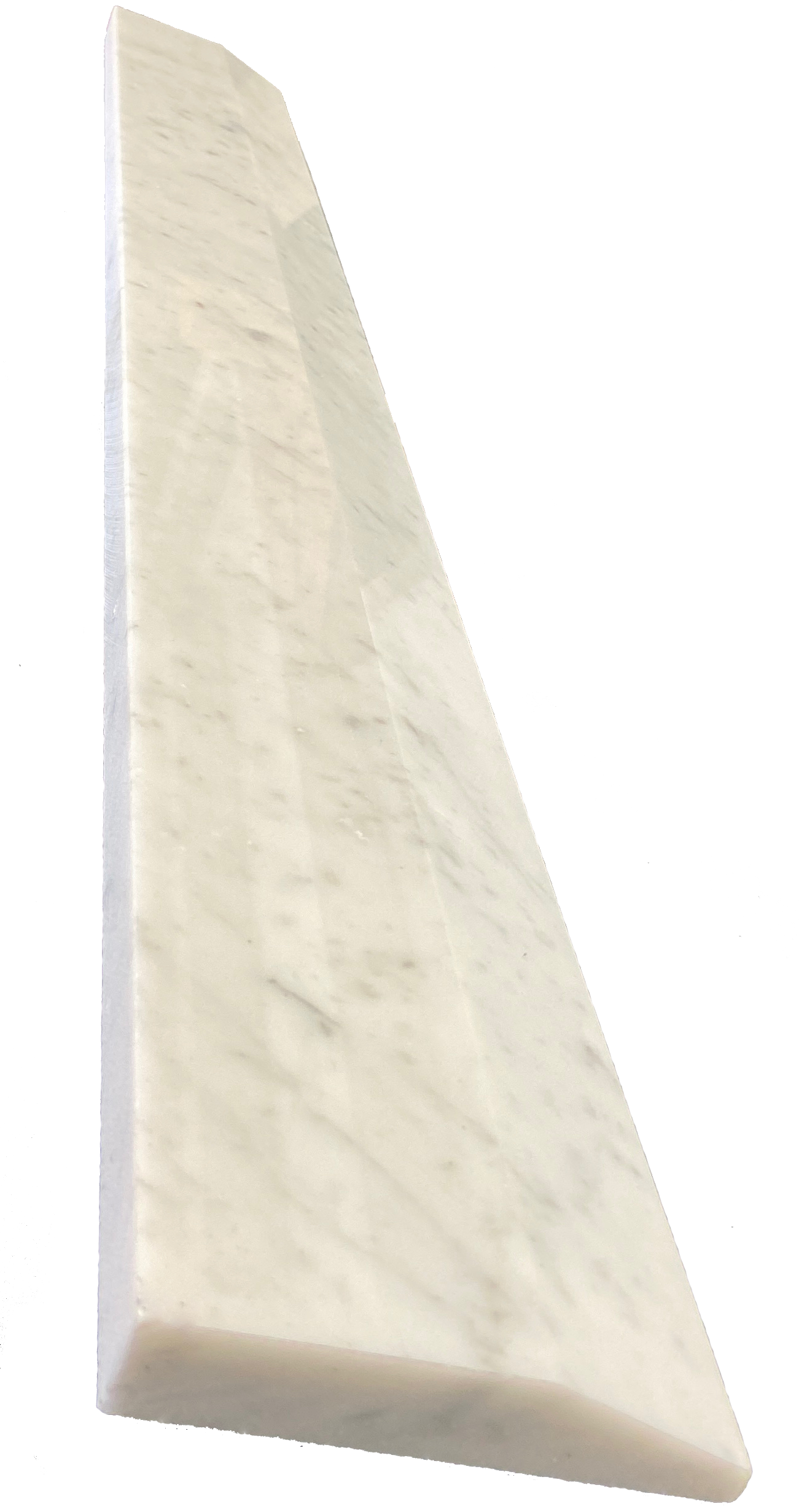 Carrara Bianco Marble One High Beveled Door Threshold (Marble Saddle) Polished