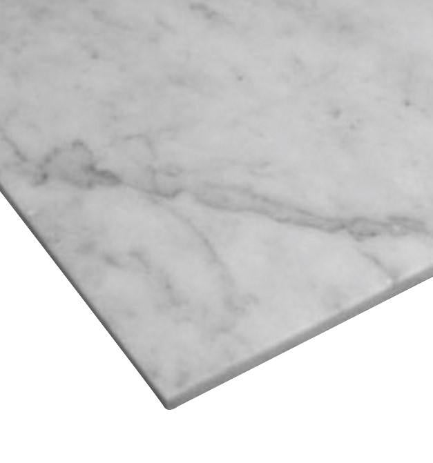 Carrara Marble Italian White Bianco Carrera 18x18 Marble Tile Polished