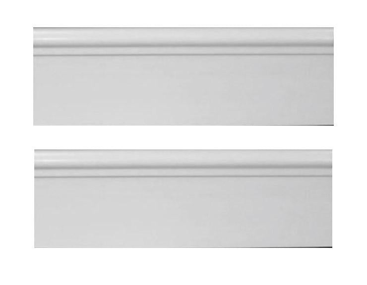 Bianco Dolomiti Marble Italian White Dolomite 6x12 Baseboard Molding Polished Wall Tile for and (Tenedos)