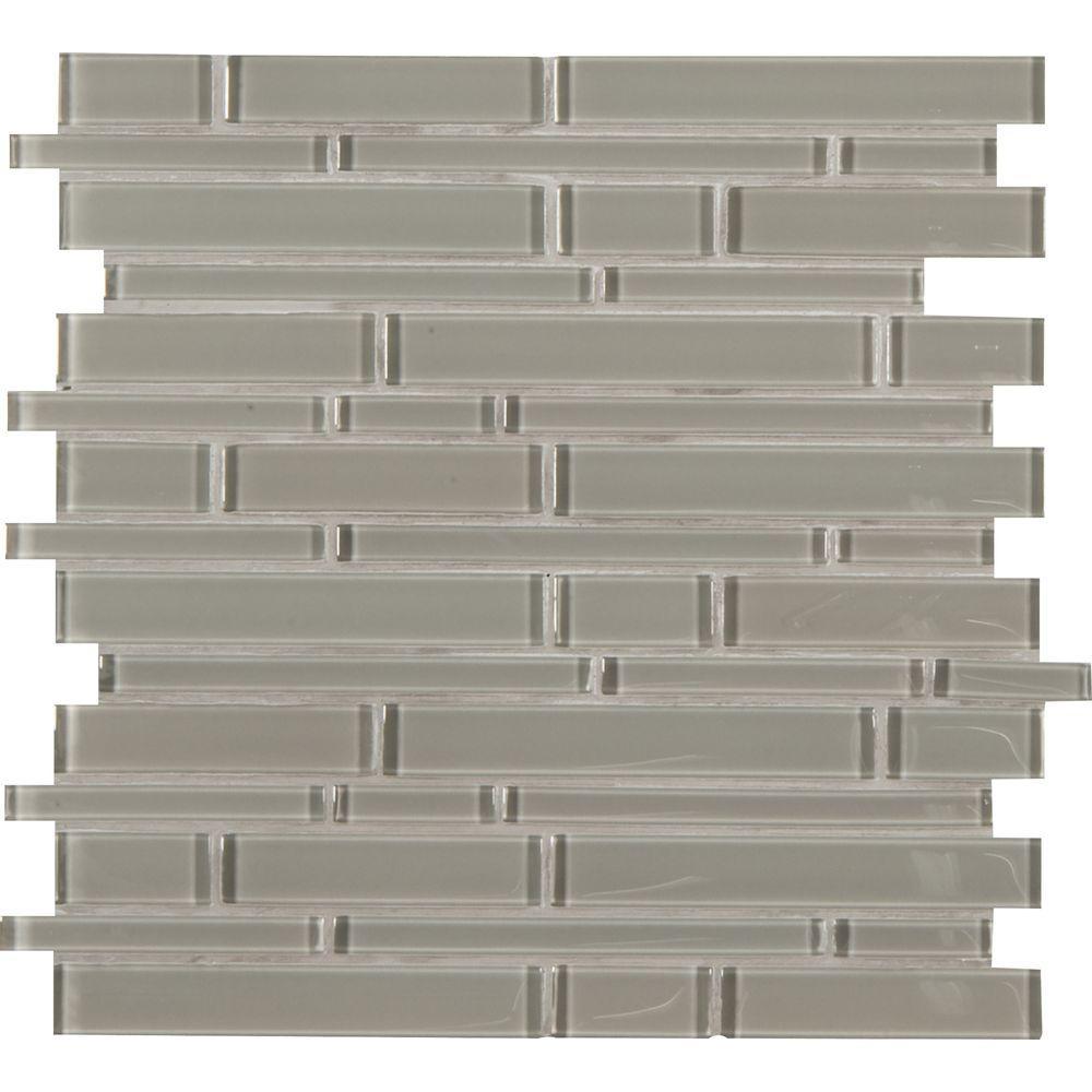 MSI Pebble Interlocking 12 in. x 12 in. x 8mm Glass Mesh-Mounted Mosaic Tile