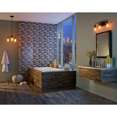 MS International Madison Avenue Interlocking 12 in. x 12 in. x 8 mm Glass Metal Mosaic Wall Tile