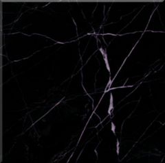 Tenedos Nero Marquina Black and White 12x12 Inch Marble Floor Wall Tile for Kitchen Backsplash, Bathroom, Fireplace Surround, Countertop