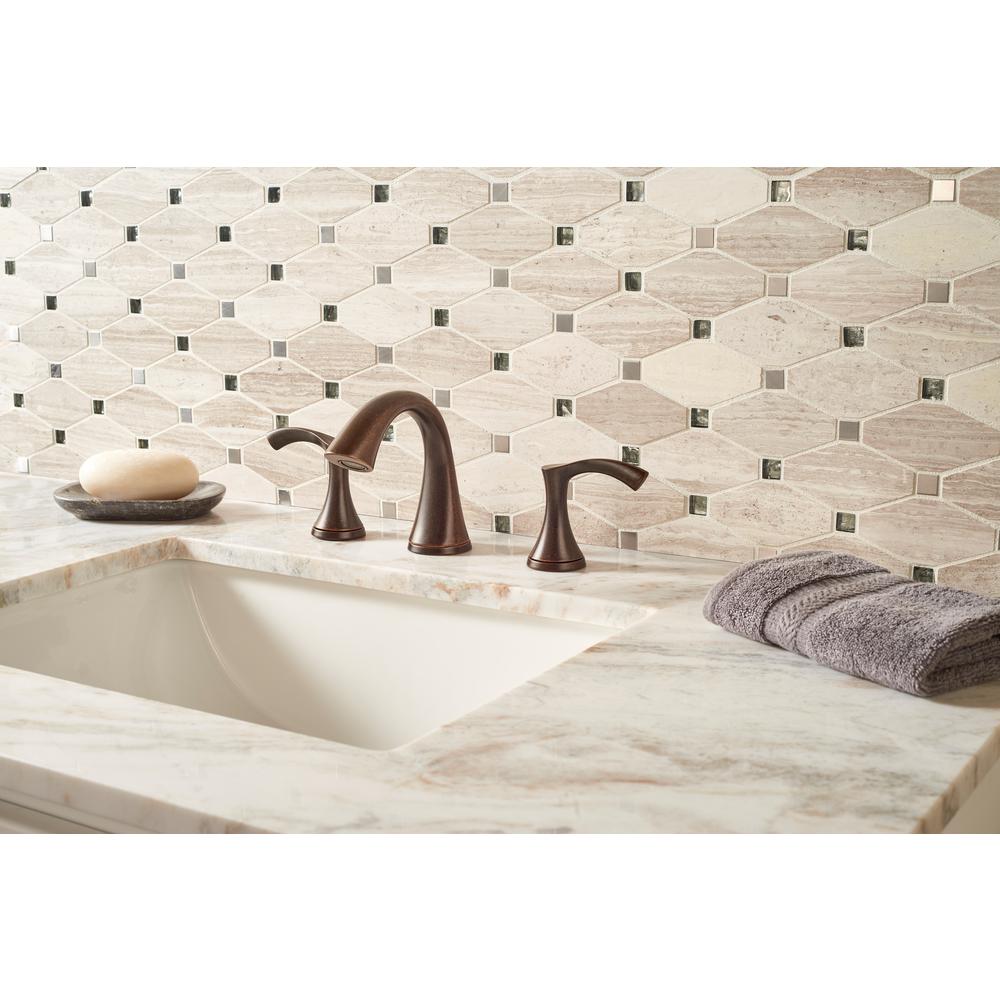 MSI Bayview Elongated Octagon 12 in. x 12 in. x 10 mm Glass Metal Mesh-Mounted Mosaic Tile
