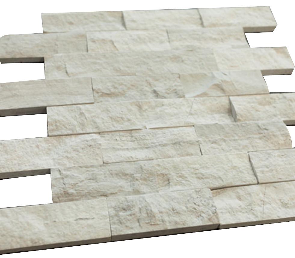 Grey Wooden Look Subway Pattern Stone Tile Mosaics
