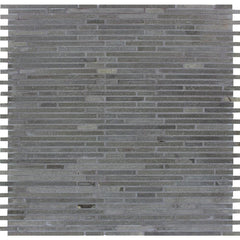 MSI Basalt Blue Bamboo 12 in. x 12 in. x 10mm Honed Mesh-Mounted Mosaic Wall Tile