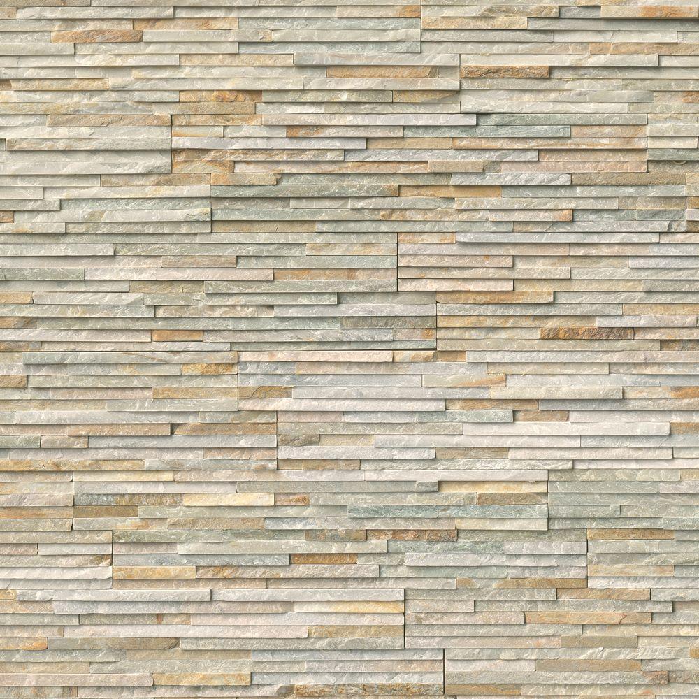 Golden Honey Pencil Ledger Panel 6x24 Natural Marble Wall Tile