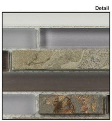 GT Glass Wall Tile Sag Harbor Gray (Random Brick)  GS06