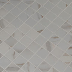 MSI Calacatta Ivory 12 in. x 12 in. x 10mm Polished Porcelain Mesh-Mounted Mosaic Tile (8 sq. ft. / case)