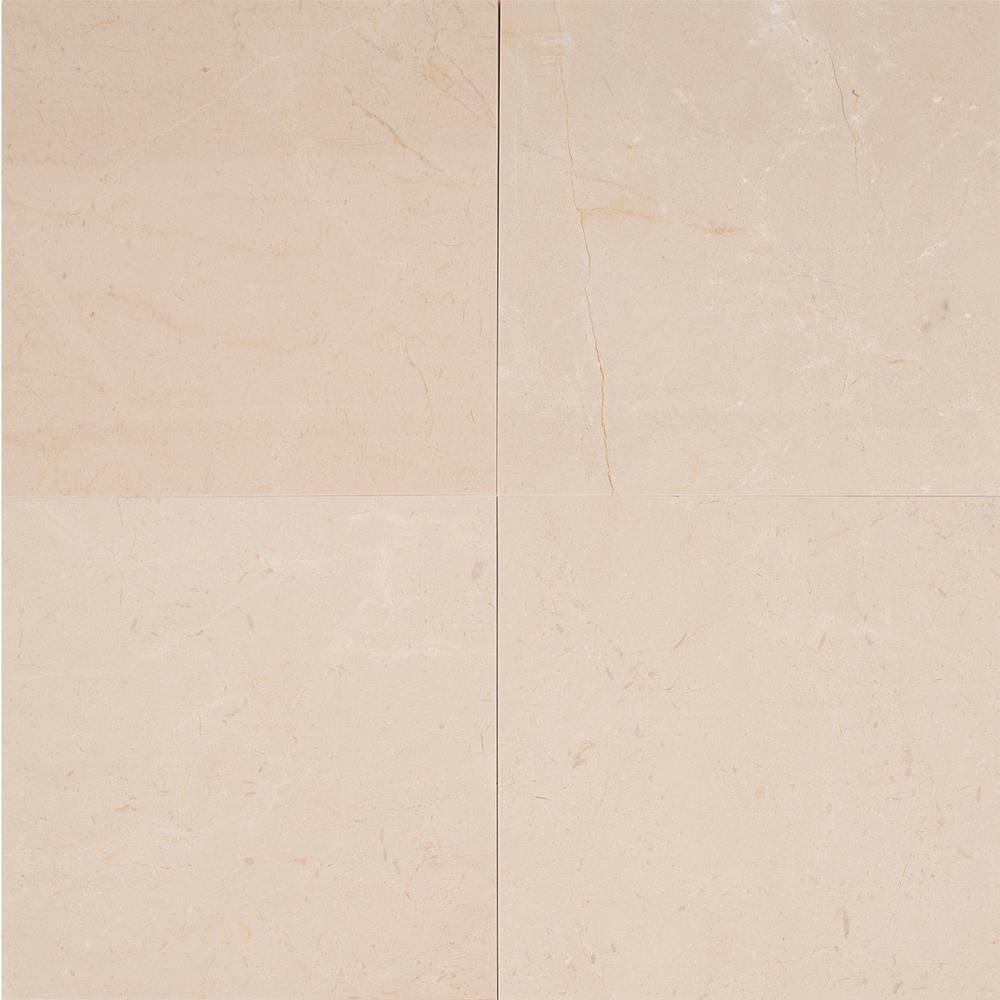 Crema Marfil  12x12 Premium Polished Marble Floor and Wall Tile