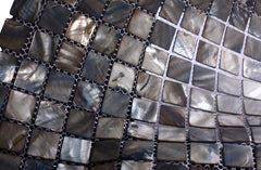 Dark Brown Mother of Pearl Mosaic Tiles