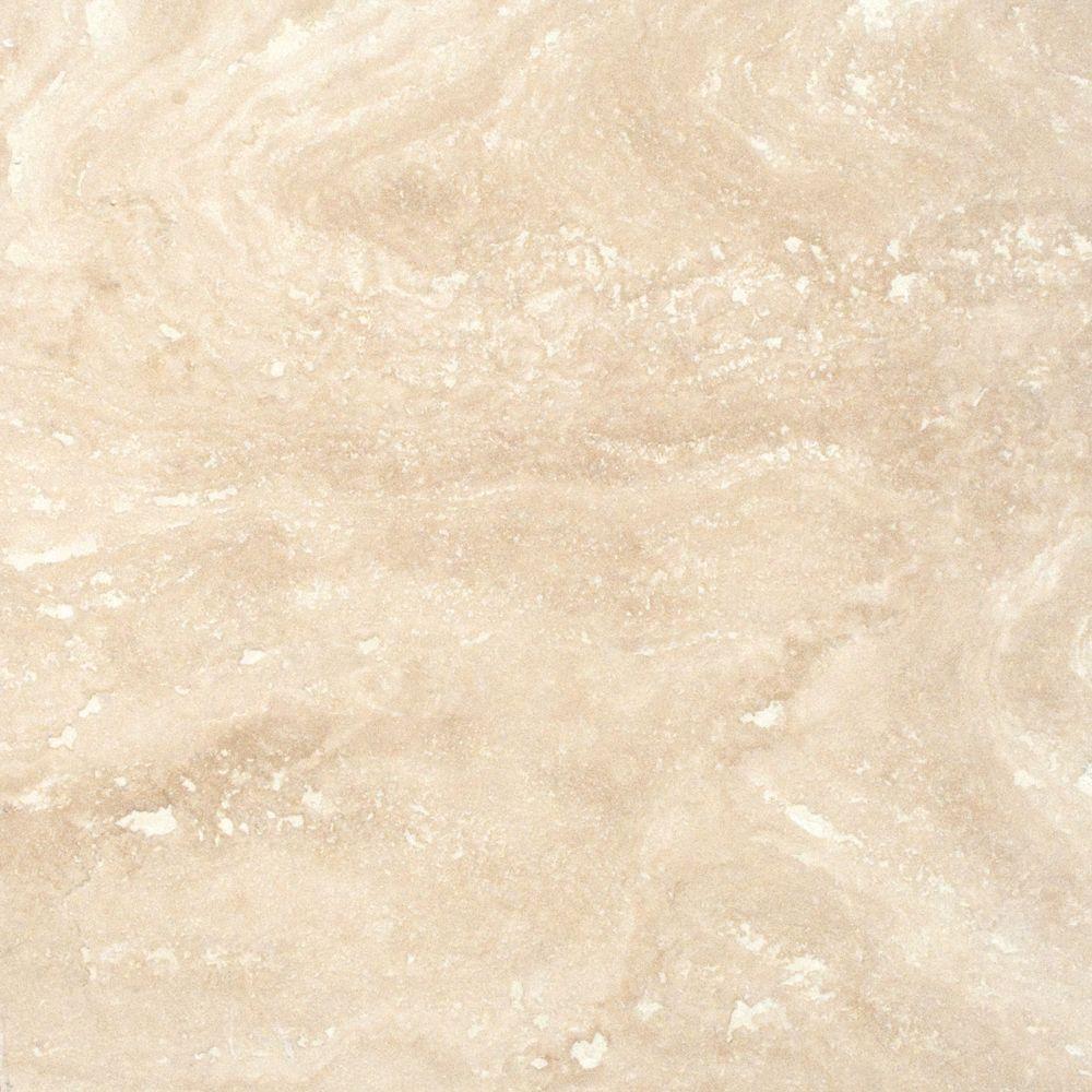 MS International Tuscany Ivory 18x18 Honed Travertine Floor and Wall Tile