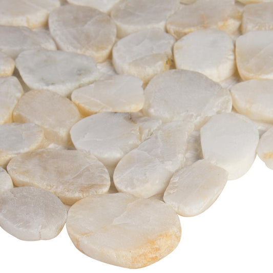 MSI Dorado River Rock 12 in. x 12 in. x 10mm Tumbled Marble Mesh-Mounted Mosaic Tile (10 sq. ft. / case)