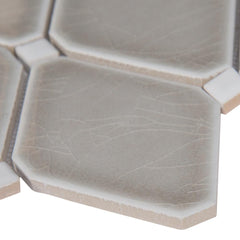 MSI Dove Gray Glazed Diamond Ceramic Mesh-Mounted Mosaic Wall Tile for Kitchen Backsplash, Bathroom Wall, Accent Wall