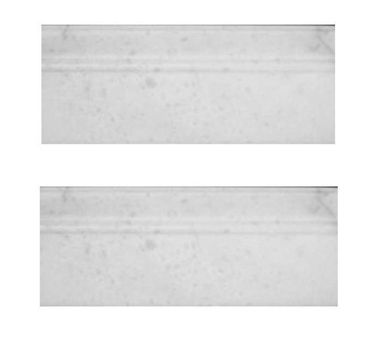 Statuary Crystal Marble Italian White Statuario 3/4" Baseboard Molding Polished