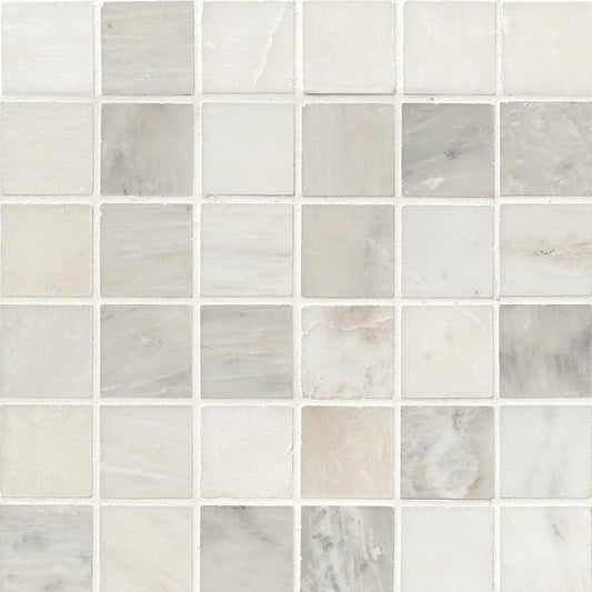 MS International 2 in.x 2 in. Greecian White Mosaic Honed - 12 in.x12 in. Sheet
