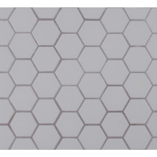 MSI Retro Hexo Gray 12.6 in. x 11.02 in. x 6mm Porcelain Mesh-Mounted Mosaic Tile