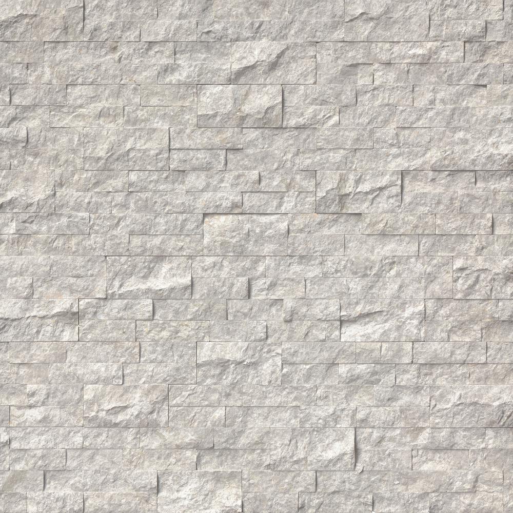 Silver Canyon Splitface Ledger Panel 6x24 Marble Wall Tile