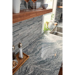 MSI Smoky Alps Interlocking Glass Porcelain Mesh-Mounted Mosaic Wall Tile